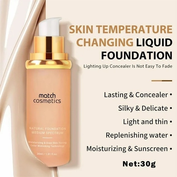 MATCH COSMETICS Foundation Medium Spectrum, NEW - Picture 5 of 8